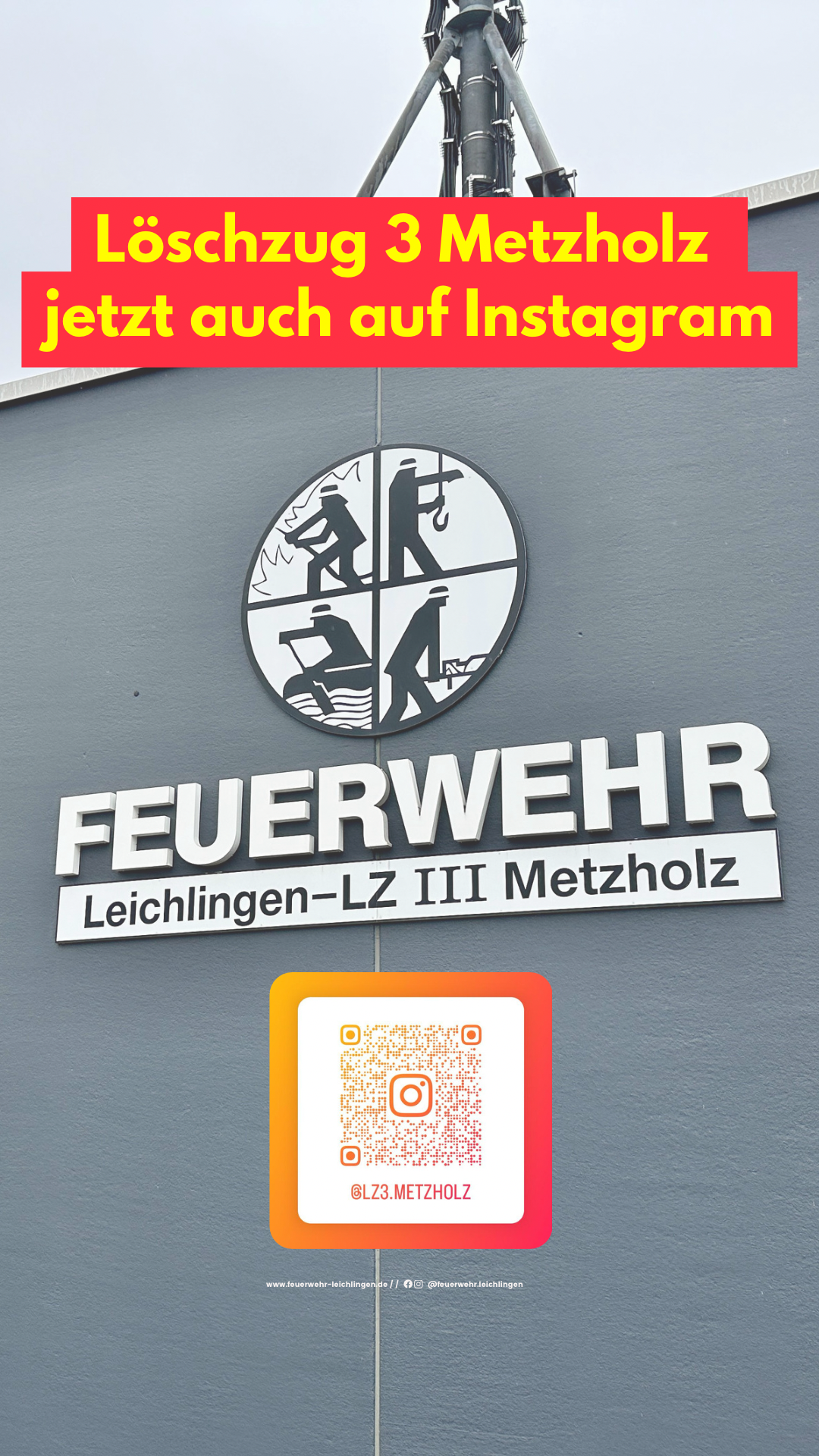 Löschzug Metzholz jetzt auch auf Instragram